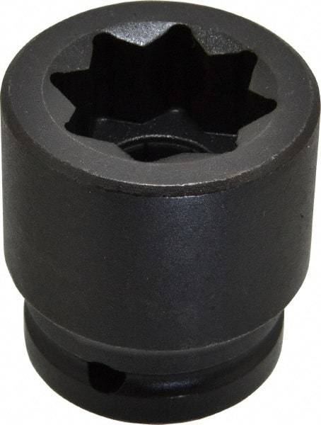 Proto - 3/4" Drive 1" Standard Impact Socket - 8 Points, 2-1/8" OAL - Exact Tool & Supply