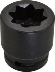 Proto - 3/4" Drive 1" Standard Impact Socket - 8 Points, 2-1/8" OAL - Exact Tool & Supply