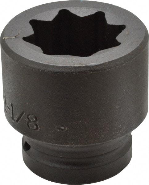 Proto - 3/4" Drive 1-1/8" Standard Impact Socket - 8 Points, 2-1/4" OAL - Exact Tool & Supply