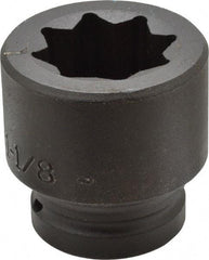 Proto - 3/4" Drive 1-1/8" Standard Impact Socket - 8 Points, 2-1/4" OAL - Exact Tool & Supply