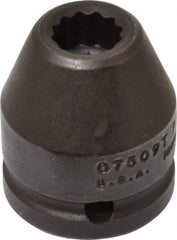 Proto - 3/4" Drive 9/16" Standard Impact Socket - 12 Points, 1-7/8" OAL - Exact Tool & Supply