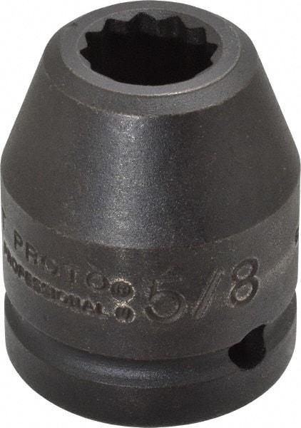 Proto - 3/4" Drive 5/8" Standard Impact Socket - 12 Points, 1-7/8" OAL - Exact Tool & Supply