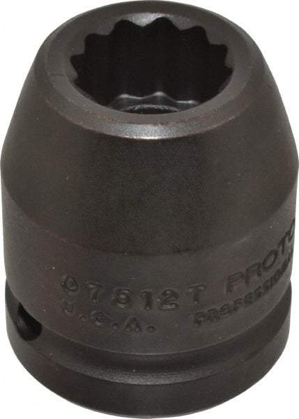 Proto - 3/4" Drive 3/4" Standard Impact Socket - 12 Points, 1-15/16" OAL - Exact Tool & Supply