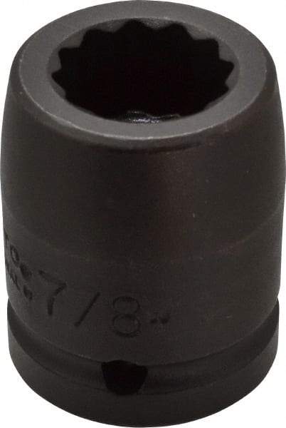 Proto - 3/4" Drive 7/8" Standard Impact Socket - 12 Points, 2" OAL - Exact Tool & Supply