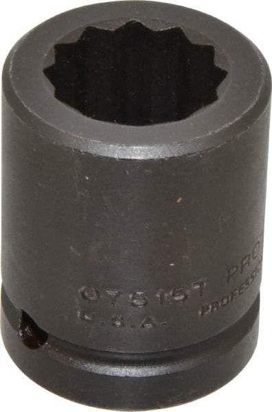 Proto - 3/4" Drive 15/16" Standard Impact Socket - 12 Points, 2" OAL - Exact Tool & Supply