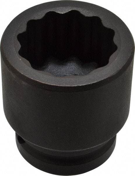 Proto - 3/4" Drive 1-3/8" Standard Impact Socket - 12 Points, 2-1/4" OAL - Exact Tool & Supply