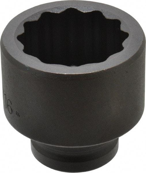 Proto - 3/4" Drive 1-13/16" Standard Impact Socket - 12 Points, 2-5/8" OAL - Exact Tool & Supply