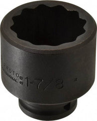 Proto - 3/4" Drive 1-7/8" Standard Impact Socket - 12 Points, 2-13/16" OAL - Exact Tool & Supply