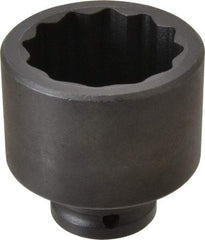 Proto - 3/4" Drive 2-1/8" Standard Impact Socket - 12 Points, 3-3/32" OAL - Exact Tool & Supply