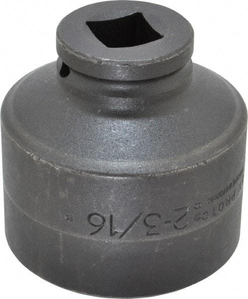 Proto - 3/4" Drive 2-3/16" Standard Impact Socket - 12 Points, 3-1/8" OAL - Exact Tool & Supply