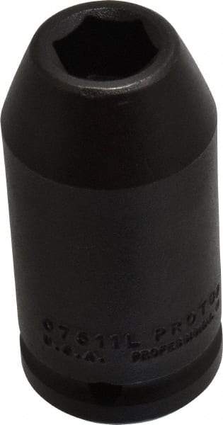 Proto - 3/4" Drive 11/16" Deep Impact Socket - 6 Points, 3-1/4" OAL - Exact Tool & Supply