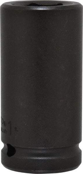 Proto - 3/4" Drive 1" Deep Impact Socket - 6 Points, 3-1/4" OAL - Exact Tool & Supply