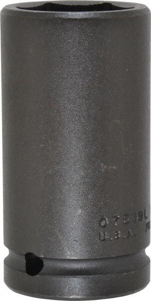 Proto - 3/4" Drive 1-3/16" Deep Impact Socket - 6 Points, 3-1/4" OAL - Exact Tool & Supply