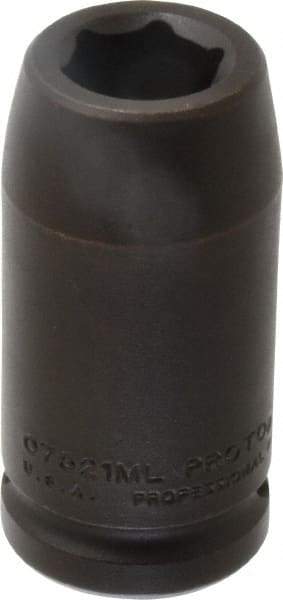 Proto - 3/4" Drive 21mm Deep Impact Socket - 6 Points, 3-1/4" OAL - Exact Tool & Supply