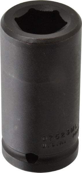 Proto - 3/4" Drive 23mm Deep Impact Socket - 6 Points, 3-1/4" OAL - Exact Tool & Supply