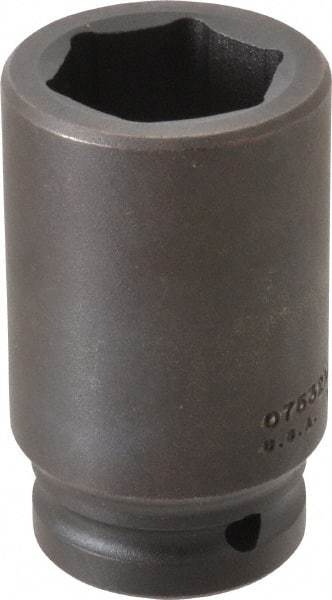Proto - 3/4" Drive 32mm Deep Impact Socket - 6 Points, 3-1/4" OAL - Exact Tool & Supply