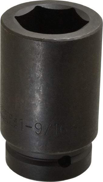 Proto - 1" Drive 1-9/16" Deep Impact Socket - 6 Points, 4" OAL - Exact Tool & Supply