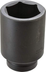 Proto - 1" Drive 2-1/4" Deep Impact Socket - 6 Points, 4-1/2" OAL - Exact Tool & Supply