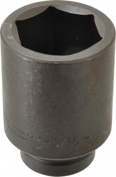 Proto - 1" Drive 2-5/16" Deep Impact Socket - 6 Points, 4-3/4" OAL - Exact Tool & Supply