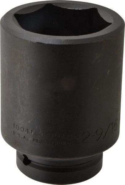 Proto - 1" Drive 2-9/16" Deep Impact Socket - 6 Points, 5" OAL - Exact Tool & Supply