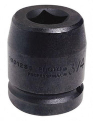 Proto - 1" Drive 80mm Impact Socket - 6 Points, 4" OAL - Exact Tool & Supply