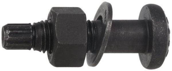 Value Collection - 1-8 Thread, 3-3/4" Length Under Head, 1-7/8" Head Diam, Tension Control Bolt - Grade A-490 Steel, Uncoated - Exact Tool & Supply