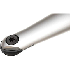 Iscar - 10mm Cut Diam, 10mm Shank Diam, 90mm OAL, Indexable Ball Nose End Mill - 25mm Head Length, Straight Shank, HCM D10 Toolholder, HBR-QF, HCR Insert - Exact Tool & Supply