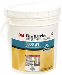 3M - 4.5 Gal Pail Gray RTV Silicone Joint Sealant - 14 to 230°F Operating Temp, Series 3000WT - Exact Tool & Supply