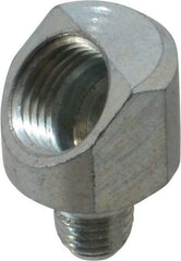 PRO-LUBE - 45° Head Angle, 1/4-28 NPT Steel Grease Fitting Adapter - 1/4" Hex - Exact Tool & Supply