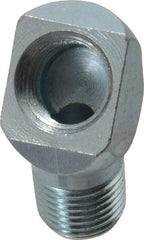 PRO-LUBE - 45° Head Angle, 1/8-27 NPT Steel Grease Fitting Adapter - 1/2" Hex - Exact Tool & Supply