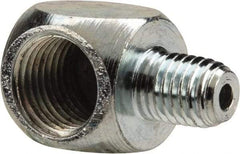PRO-LUBE - 90° Head Angle, 1/4-27 NPT Steel Grease Fitting Adapter - 1/2" Hex - Exact Tool & Supply