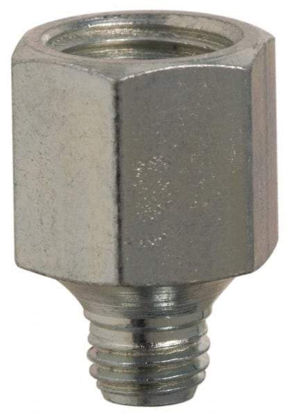PRO-LUBE - Straight Head Angle, 1/4-28 NPT Steel Grease Fitting Adapter - 1/2" Hex - Exact Tool & Supply
