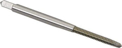 Hertel - #5-40 UNC, 2 Flute, Bright Finish, High Speed Steel Spiral Point Tap - Plug Chamfer, Right Hand Thread, 1-15/16" OAL, 5/8" Thread Length, 0.141" Shank Diam - Exact Tool & Supply