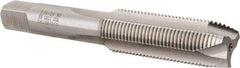 Hertel - 5/8-18 UNF, 3 Flute, Bright Finish, High Speed Steel Spiral Point Tap - Plug Chamfer, Right Hand Thread, 3-13/16" OAL, 1-13/16" Thread Length, 0.48" Shank Diam - Exact Tool & Supply