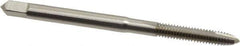 Hertel - #5-40 UNC, 2 Flute, Bright Finish, High Speed Steel Spiral Point Tap - Plug Chamfer, Right Hand Thread, 1-15/16" OAL, 5/8" Thread Length - Exact Tool & Supply