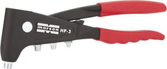 Marson - Right Angle Head Hand Riveter - 3/32 to 3/16" Rivet Capacity, 10" OAL - Exact Tool & Supply