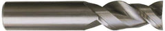 Kennametal - 5/8" Diam, 1-1/4" LOC, 2 Flute Solid Carbide Roughing & Finishing Square End Mill - Uncoated, 3-1/2" OAL, 5/8" Shank Diam, Straight Shank, 45° Helix, Centercutting, Regular Length - Exact Tool & Supply