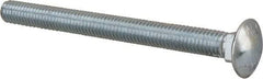 Value Collection - 7/16-14 UNC 5" Length Under Head, Standard Square Neck, Carriage Bolt - Grade 2 Steel, Zinc-Plated Finish - Exact Tool & Supply