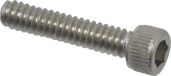 Value Collection - #4-40 UNC Hex Socket Drive, Socket Cap Screw - Grade 18-8 Stainless Steel, Uncoated, Fully Threaded, 9/16" Length Under Head - Exact Tool & Supply