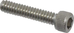 Value Collection - #4-40 UNC Hex Socket Drive, Socket Cap Screw - Grade 18-8 Stainless Steel, Uncoated, Fully Threaded, 9/16" Length Under Head - Exact Tool & Supply