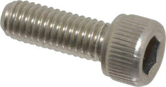 Value Collection - #10-32 UNF Hex Socket Drive, Socket Cap Screw - Grade 18-8 Stainless Steel, Uncoated, Fully Threaded, 9/16" Length Under Head - Exact Tool & Supply