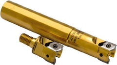 Seco - 1-1/2" Cutting Diam, Modular Connection Indexable Copy End Mill - 3 Inserts, XPKX 12 Insert, R217.97 Toolholder, Through Coolant - Exact Tool & Supply