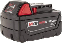 Milwaukee Tool - 18 Volt Lithium-Ion Power Tool Battery - 3 Ahr Capacity, 1 hr Charge Time, Series M18 XC RED - Exact Tool & Supply