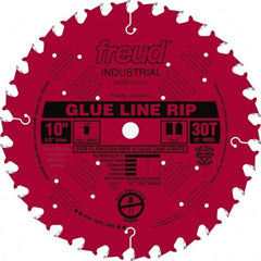 Freud - 10" Diam, 5/8" Arbor Hole Diam, 30 Tooth Wet & Dry Cut Saw Blade - Carbide-Tipped, Standard Round Arbor - Exact Tool & Supply