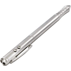 Quartet - Chrome Pen Size Laser Pointer - Silver, 4 LR41 Batteries Included - Exact Tool & Supply