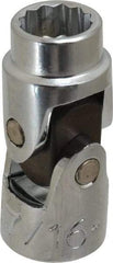Proto - 7/16", 3/8" Drive, Standard Hand Socket - 12 Points, 1-3/4" OAL, Alloy Steel, Chrome Finish - Exact Tool & Supply