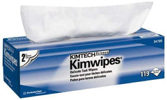 Kimtech - Dry Clean Room/Lab/Critical Task Wipes - Pop-Up, 11-3/4" x 11-3/4" Sheet Size, White - Exact Tool & Supply
