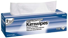 Kimtech - Dry Clean Room/Lab/Critical Task Wipes - Pop-Up, 11-3/4" x 11-3/4" Sheet Size, White - Exact Tool & Supply