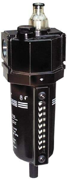 ARO/Ingersoll-Rand - 3/8" NPT, 250 Max psi Standard Modular Lubricator - Metal Bowl with Sight Glass, Aluminum Body, 85 CFM, 175°F Max Temp, 2.76" Long x 2.87" Wide x 7.17" High - Exact Tool & Supply