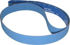 Norton - 2" Wide x 132" OAL, 60 Grit, Zirconia Alumina Abrasive Belt - Zirconia Alumina, Medium, Coated, Y Weighted Cloth Backing, Series R884P - Exact Tool & Supply